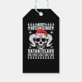 Merry Antichristmas - Satan Claus Ugly Sweater Cadeaulabel (Voorkant)