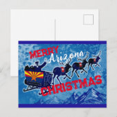 Merry Arizona briefkaart met Kerstmis (Voorkant / Achterkant)