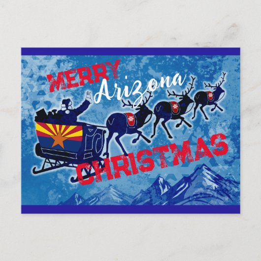 Merry Arizona briefkaart met Kerstmis (Voorkant)