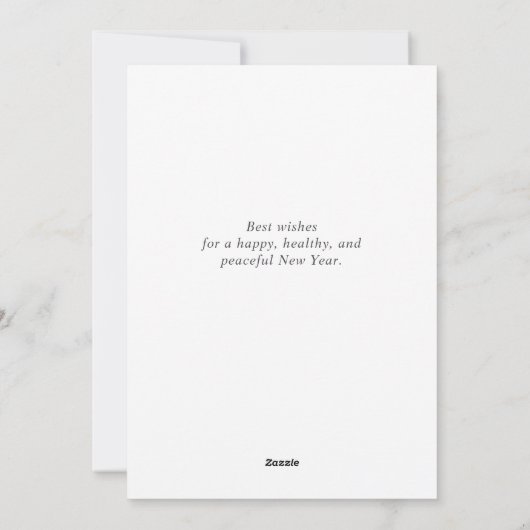 Merry Art Deco Modern Simple Holiday Kaart (Achterkant)