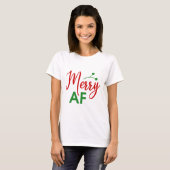 Merry As F** Grapny Kerstmis T-shirt (Voorkant volledig)