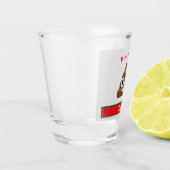 Merry As Poop Holiday met Naam Shot Glas (Links)