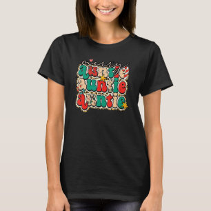 Merry Auntie Leopard Family Kerstmis Pajamas Holi T-shirt