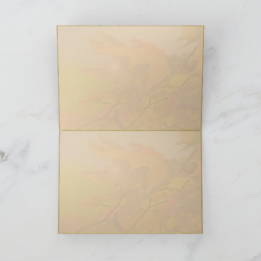 Merry Autumn Maple Leaves Feestdagen Kaart (Binnen)