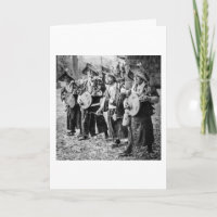 Merry Band of Musicians in Old Japan Vintage Music