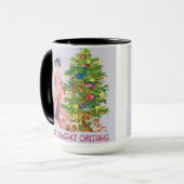 Merry Banzai Kerstmis Mok (Voorkant links)