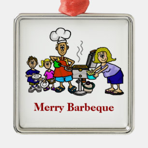 Merry Barbeque Family Christmas - Kitchen Ornament