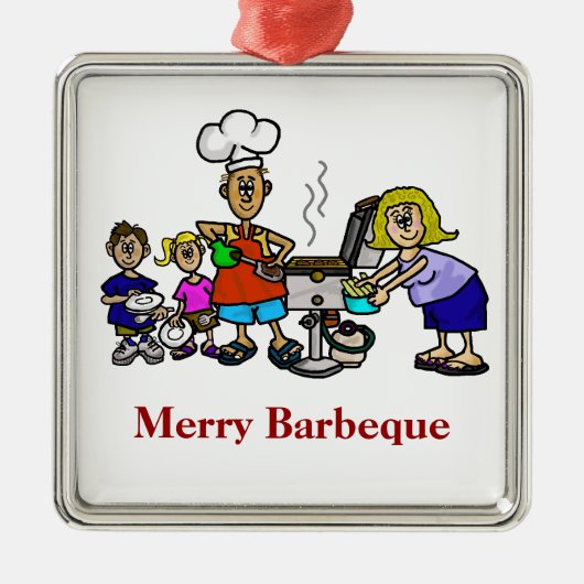 Merry Barbeque Family Christmas - Kitchen Ornament (Voorkant)