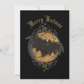 Merry Batmas Bat Christmas Holiday Card Feestdagenkaart (Voorkant)