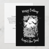 Merry Batmas Bat Christmas Holiday Card Feestdagenkaart (Voorkant / Achterkant)