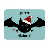 Merry Batmas grappige Gotische vleermuis voor stou Magneet (Horizontaal)