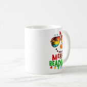 Merry Beachmas Trocal Christmas Hawaii Snowman Bea Koffiemok (Voorkant rechts)