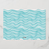 Merry Beachy-kerstvakantiefoto Folie Feestdagenkaart (Achterkant)