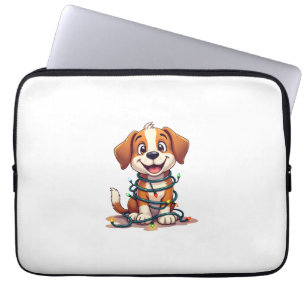 Merry Beagle-lichten Laptop Sleeve