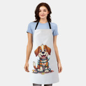 Merry Beagle Lichten Schort (Gedragen)