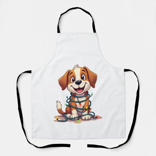 Merry Beagle Lichten Schort (Voorkant)