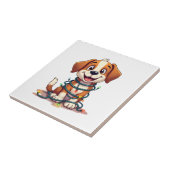 Merry Beagle lichten Tegeltje (Zijkant)