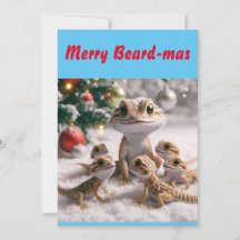 Merry Beard-mas Kerstmis Kaart