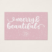 Merry & Beauely Blush Pink Cadeaubon Visitekaartje (Voorkant)