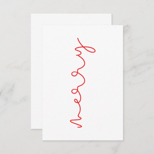 Merry - bedankkaart (Voorkant / Achterkant)