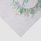 Merry Belly Christmas Feestdagen Branch Grey Cream Tissuepapier (Detail)