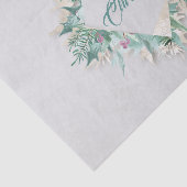 Merry Belly Christmas Feestdagen Krans Grijs Mint  Tissuepapier (Detail)