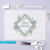 Merry Belly Christmas Feestdagen Krans Mint Creamy Tissuepapier (Craft)