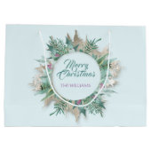 Merry Belly Feestdagen Branch Blue Ivory Groot Cadeauzakje (Achterkant)