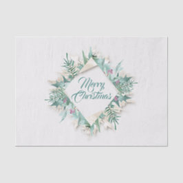 Merry Belly Kerst Feestdagen Krans Roze Munt Tissuepapier