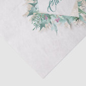 Merry Belly Kerst Feestdagen Krans Roze Munt Tissuepapier (Detail)