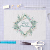 Merry Belly Kerst Feestdagen Krans Roze Munt Tissuepapier (Craft)