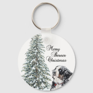 Merry Berner Kerstmis Sleutelhanger