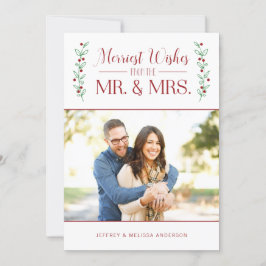 Merry Berries | Pas getrouwd Kerstkaart