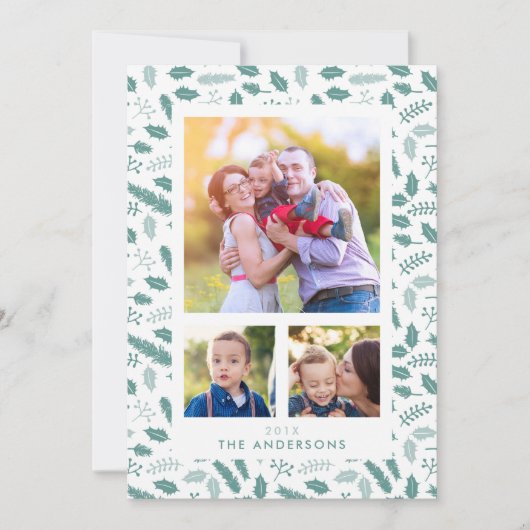 Merry Berry 3 Fotokerstkaart Feestdagenkaart (Voorkant)