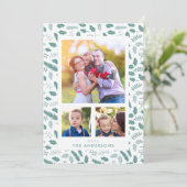 Merry Berry 3 Fotokerstkaart Feestdagenkaart (Staand voorkant)