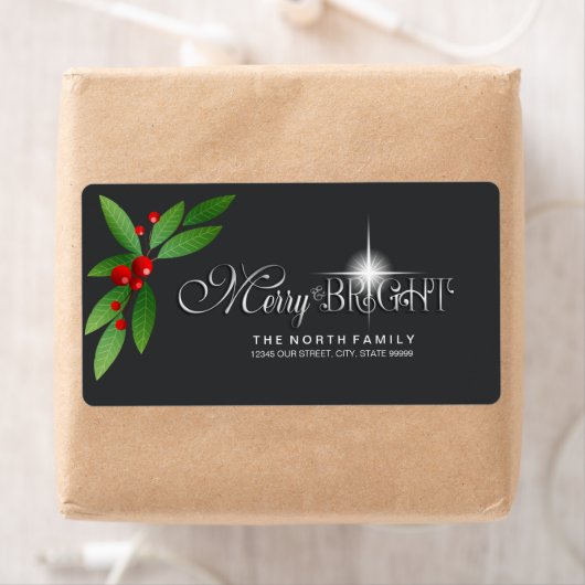 Merry Berry Bright Kerstmis Greenery D591 Etiket (Insitu)