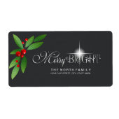 Merry Berry Bright Kerstmis Greenery D591 Etiket (Voorkant)