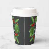 Merry Berry Bright Kerstmis met ID591 Papieren Bekers (Rechts)