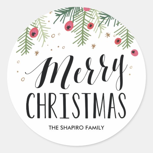 Merry Berry Collectie Ronde Sticker (Voorkant)