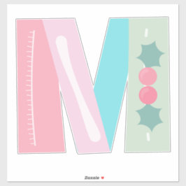 Merry Berry (de letter M) Sticker