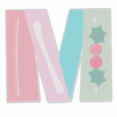 Merry Berry (de letter M) Sticker (Voorkant)