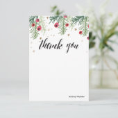 Merry Berry Gepersonaliseerd Bedankt Stationery Kaart (Staand voorkant)