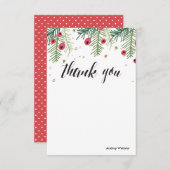 Merry Berry Gepersonaliseerd Bedankt Stationery Kaart (Voorkant / Achterkant)