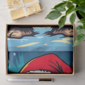 Merry Bigfoot Sasquatch Christmas Tissuepapier (Geschenk)