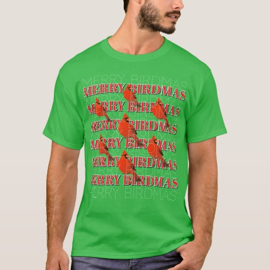 Merry BIRDMAS T-shirt (Voorkant)