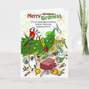 Merry Birdmess Feestdagen Kaart