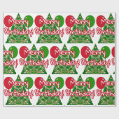 Merry Birthday Cadeaupapier (Vlak)