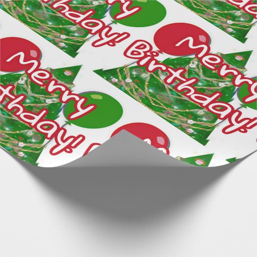 Merry Birthday Cadeaupapier (Hoek)