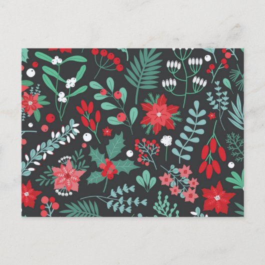 Merry Birthday en Happy Kerstmis Feestdagenkaart (Voorkant)