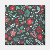 Merry Birthday en Happy Kerstmis Magneet (Voorkant)